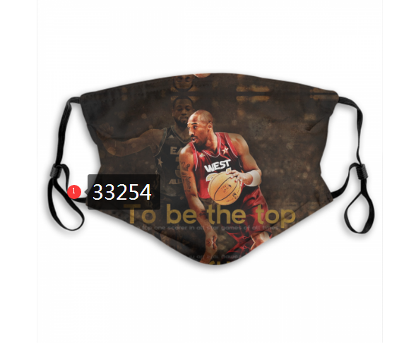 2021 NBA Los Angeles Lakers #24 kobe bryant 33254 Dust mask with filter